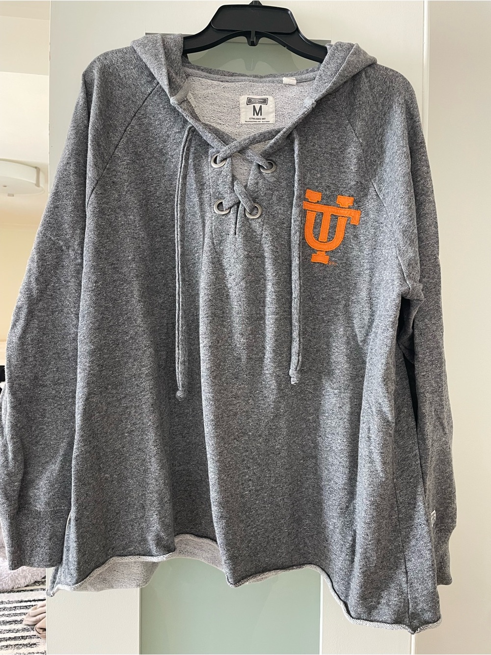University of Tennessee Gray Lace-Up Hoodie
